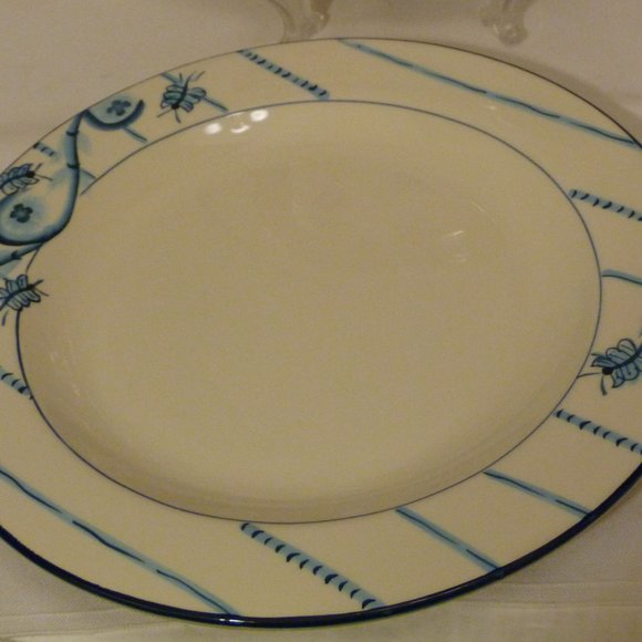 Paula Deen At Home Simply Savannah 2 Pcs Handpainted Dinner Plate & Salad Plate - Picture 10 of 14